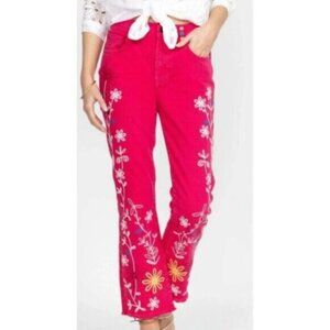 Johnny Was Embroidered Sydney Baby Boot Jeans